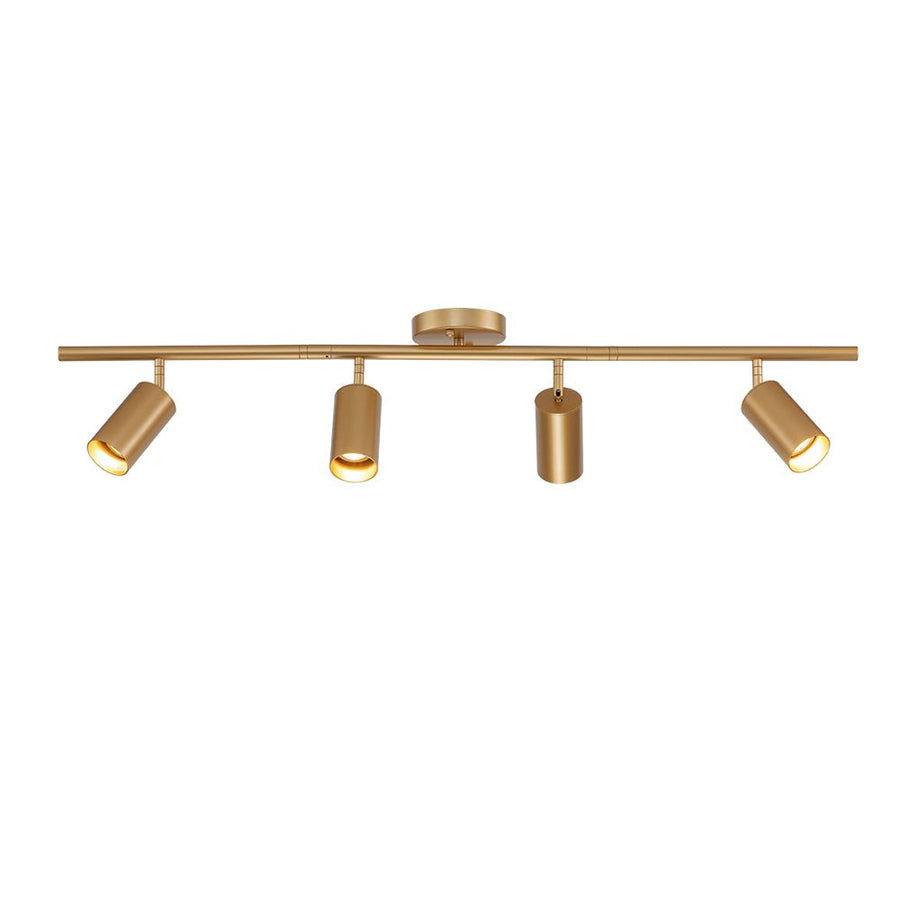 Farmhouze Light-4-Light Adjustable Gold Ceiling Track Light-Ceiling Light-Gold-