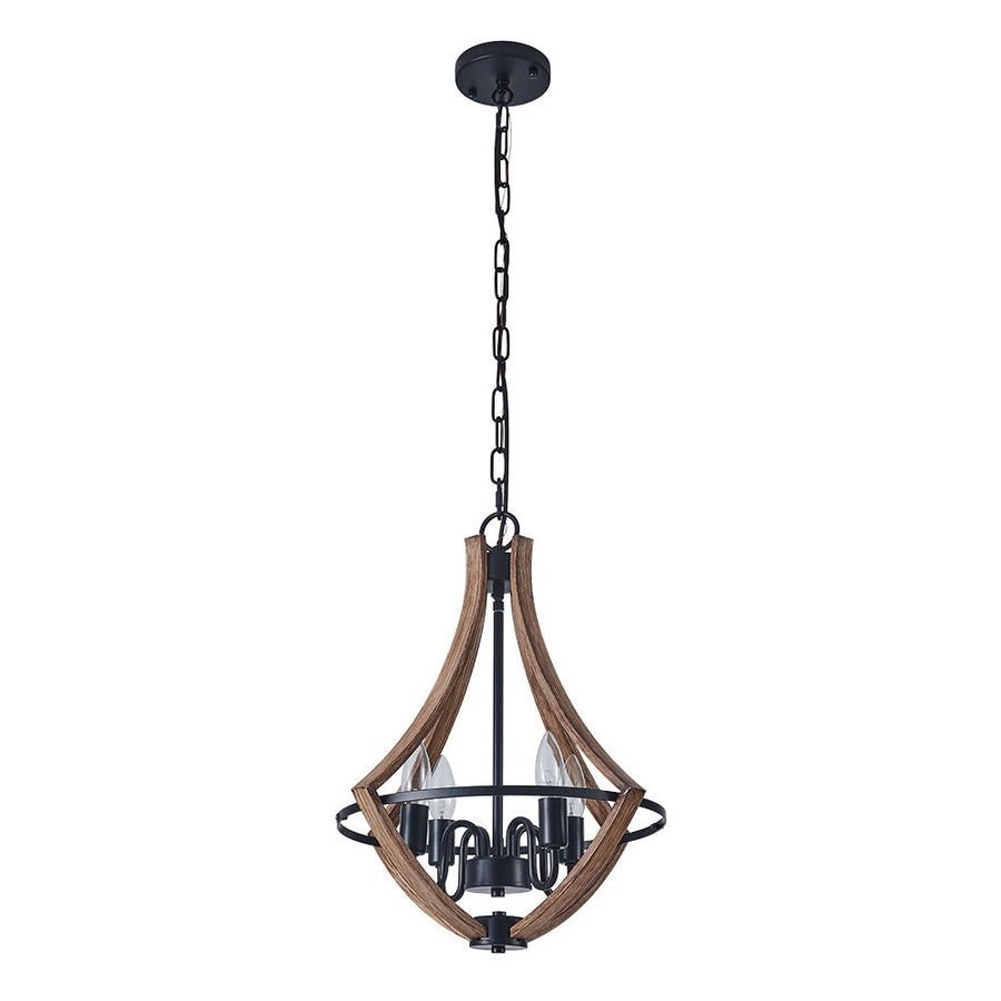 Farmhouze Light-4-Light Candle Style Empire Chandelier-Chandelier--