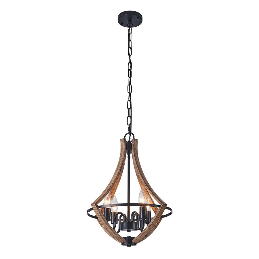 Farmhouze Light-4-Light Candle Style Empire Chandelier-Chandelier--