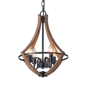 Farmhouze Light-4-Light Candle Style Empire Chandelier-Chandelier--