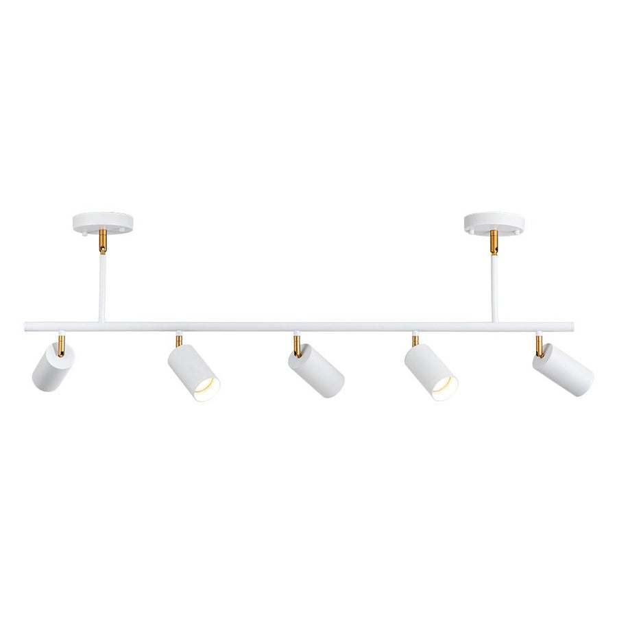 Farmhouze Light-5-Light Adjustable Kitchen Island Track Lighting-Chandelier-Gold-