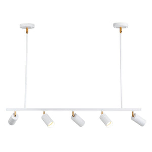 Farmhouze Light-5-Light Adjustable Kitchen Island Track Lighting-Chandelier-Gold-