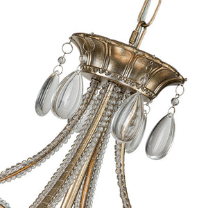 Farmhouze Light-5-Light French Farmhouse Drum Crystal Chandelier-Chandelier-Silver-Gold-