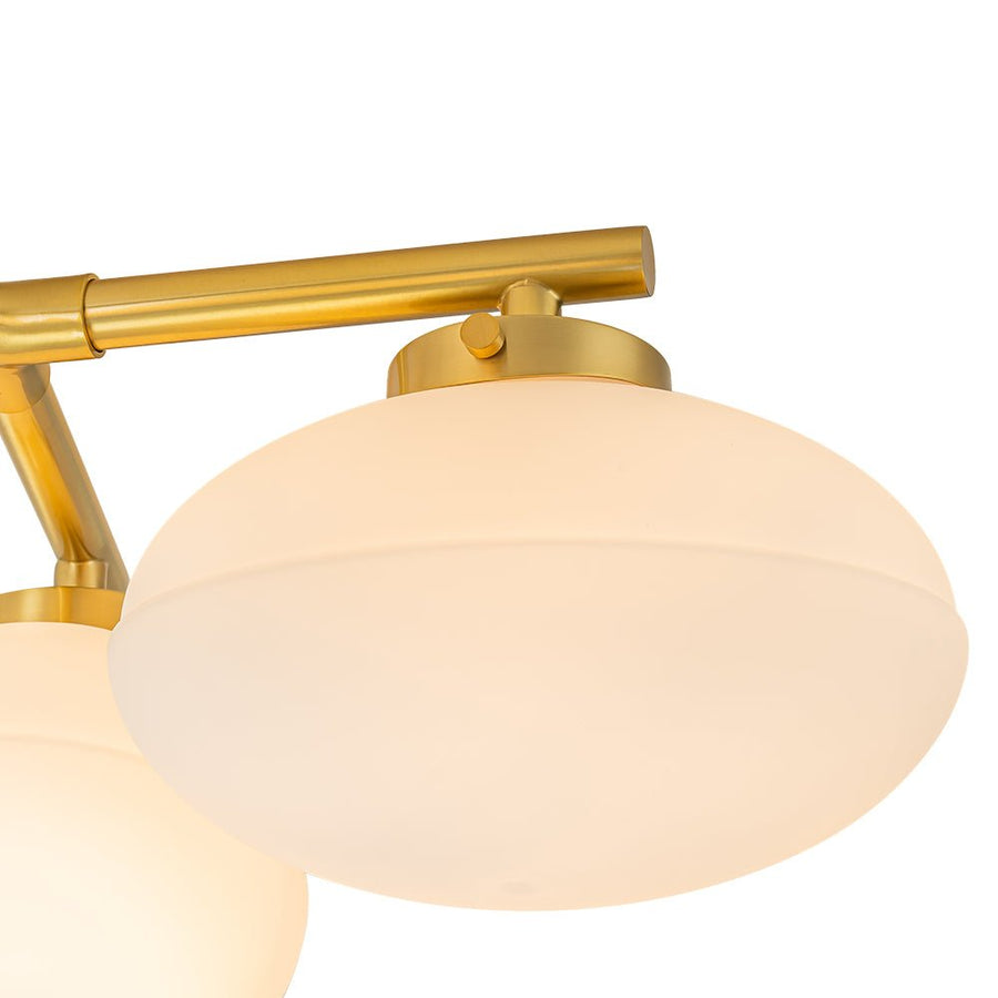 Farmhouze Light-6-Light Opal Glass Globe Branch Ceiling Light-Ceiling Light-Nickel-6-Light