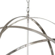 Load image into Gallery viewer, Farmhouze Light-8-Light Rustic Vintage Crystal Metal Orb Chandelier-Chandelier-Nickel-
