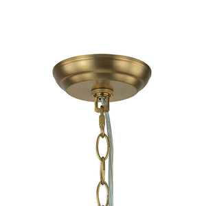 Farmhouze Light-Brass Decorative Pattern Glass Globe Cluster Chandelier-Chandelier-8-Light-Brass (Pre-Order)