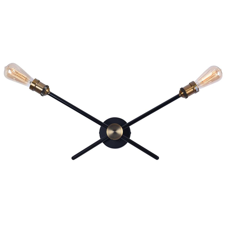 Farmhouze Light-Farmhouse 3-Light Black Wall Sconce-Wall Sconce-2 bulbs-