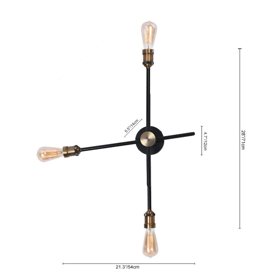 Farmhouze Light-Farmhouse 3-Light Black Wall Sconce-Wall Sconce-3 bulbs-