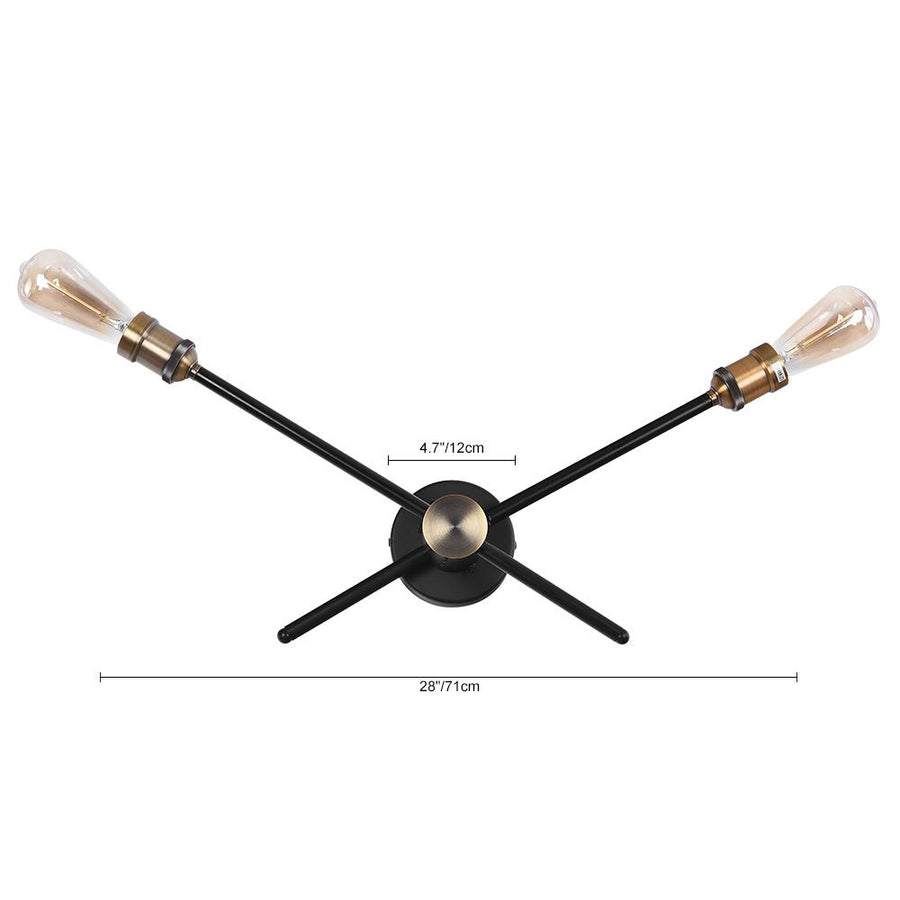 Farmhouze Light-Farmhouse 3-Light Black Wall Sconce-Wall Sconce-3 bulbs-