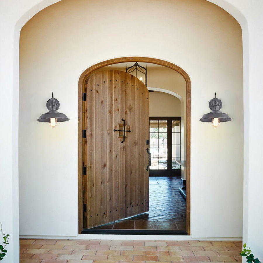 Farmhouze Light-Farmhouse Rustic Brushed Black Wall Sconce-Wall Sconce--