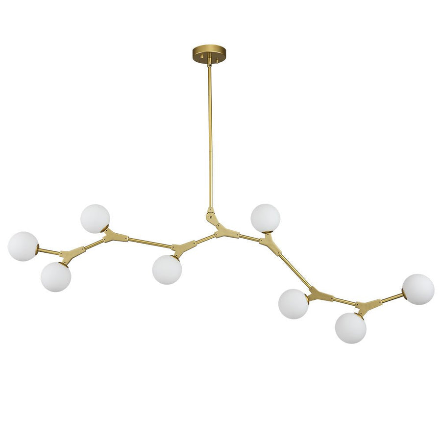 Farmhouze Light-Mid Century 8-Light Sputnik Chandelier-Chandelier-Gold-