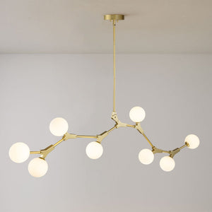 Farmhouze Light-Mid Century 8-Light Sputnik Chandelier-Chandelier-Gold-