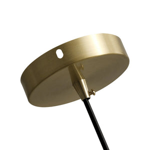 Farmhouze Light-Mid-Century Single Light Brass Dome Pendant-Pendant--