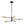 Load image into Gallery viewer, Farmhouze Light-Modern 5-Light Metal Sputnik Linear Chandelier-Chandelier-Black+Brass-
