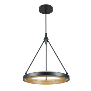 Farmhouze Light-Modern Dimmable LED Round Wheel Chandelier-Pendant-3000K (Warm Light)-