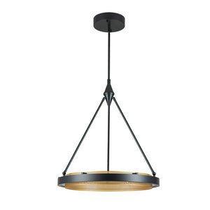 Farmhouze Light-Modern Dimmable LED Round Wheel Chandelier-Pendant-3000K (Warm Light)-