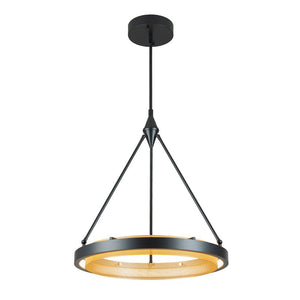 Farmhouze Light-Modern Dimmable LED Round Wheel Chandelier-Pendant-3000K (Warm Light)-