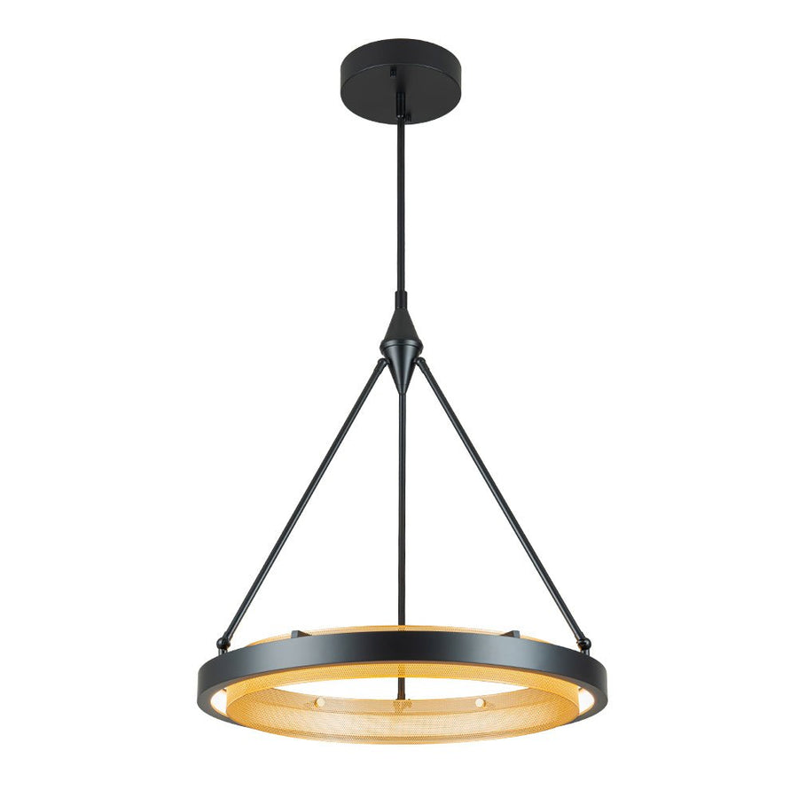 Farmhouze Light-Modern Dimmable LED Round Wheel Chandelier-Pendant-3000K (Warm Light)-