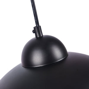 Farmhouze Light-Modern Farmhouse 1-Light Kitchen Metal Dome Pendant-Pendant-Black*2-