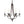 Load image into Gallery viewer, Farmhouze Light-Modern Farmhouse 6-Light Candle Empire Chandelier-Chandelier-Nickel-
