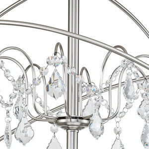 Farmhouze Light-Modern Farmhouse 8-Light Crystal Orb Chandelier-Chandelier-Nickel-