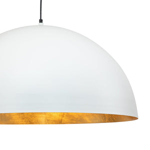 Farmhouze Light-Modern Farmhouse Oversized Dome Pendant-Chandelier-White-S