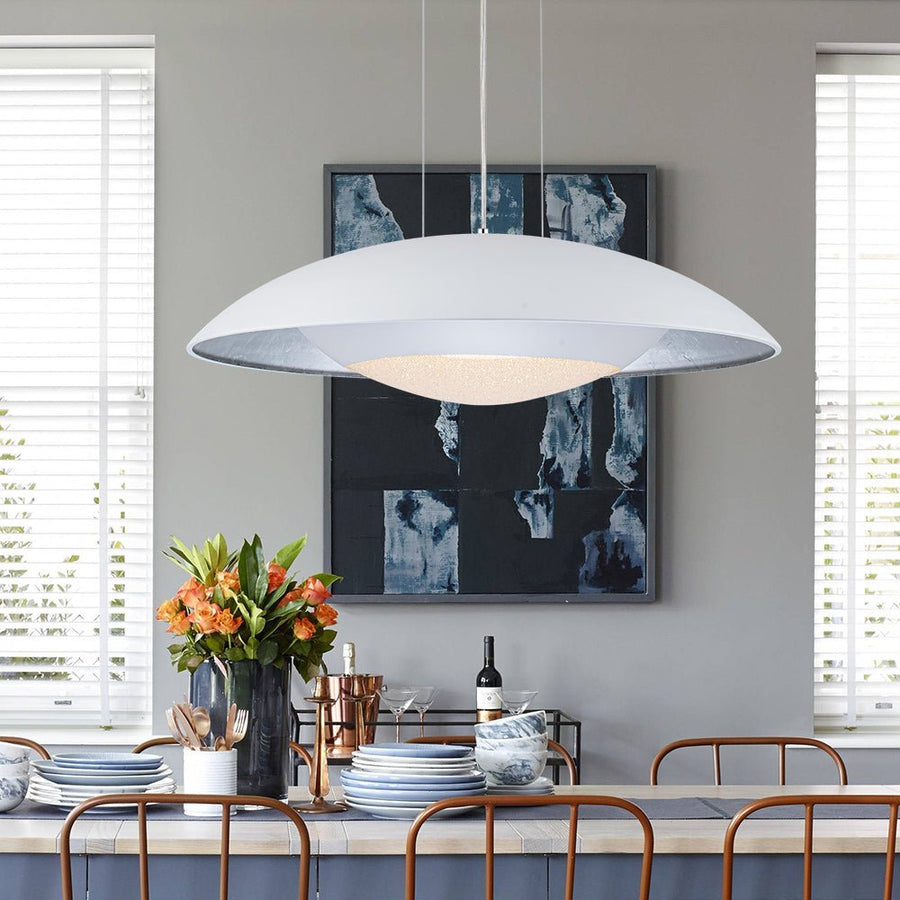 Farmhouze Light-Nordic Large Saucer Dimmable LED Pendant Light-Chandelier-White (Pre-Order)-