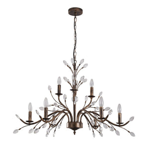Farmhouze Light-Rustic Vintage Crystal Branch Chandelier-Chandelier-6-Lt-
