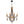 Load image into Gallery viewer, Farmhouze Light-Vintage Candle Wood Beaded Empire Chandelier-Chandelier--
