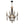 Load image into Gallery viewer, Farmhouze Light-Vintage Candle Wood Beaded Empire Chandelier-Chandelier--
