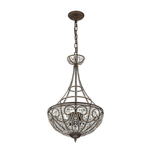 Farmhouze Light-Vintage French Bronze Empire Crystal Chandelier-Chandelier-Bronze-