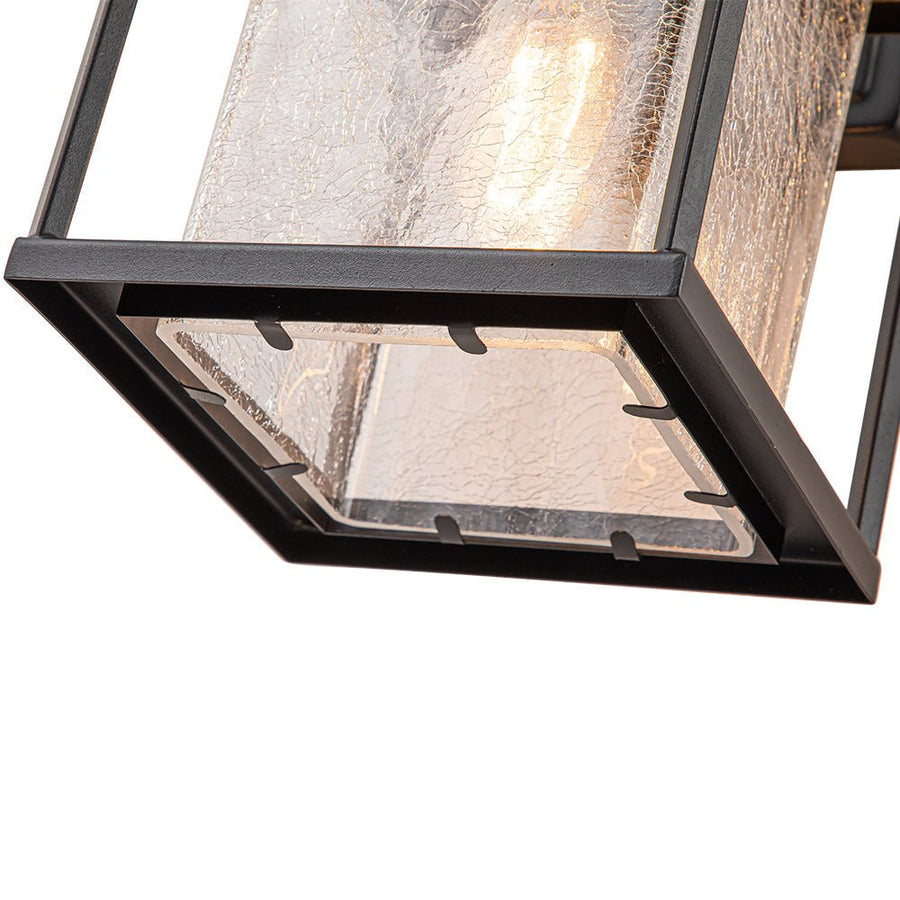 Farmhouze Light-Waterproof 1-Light Square Lantern Outdoor Wall Sconce-Wall Sconce-2 Packs-