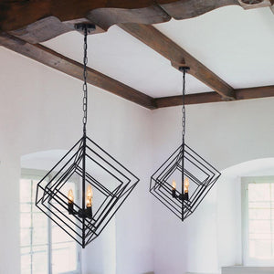 Farmhouze Lighting-Farmhouse 3-Light Square Pendant-Pendant-Default Title-