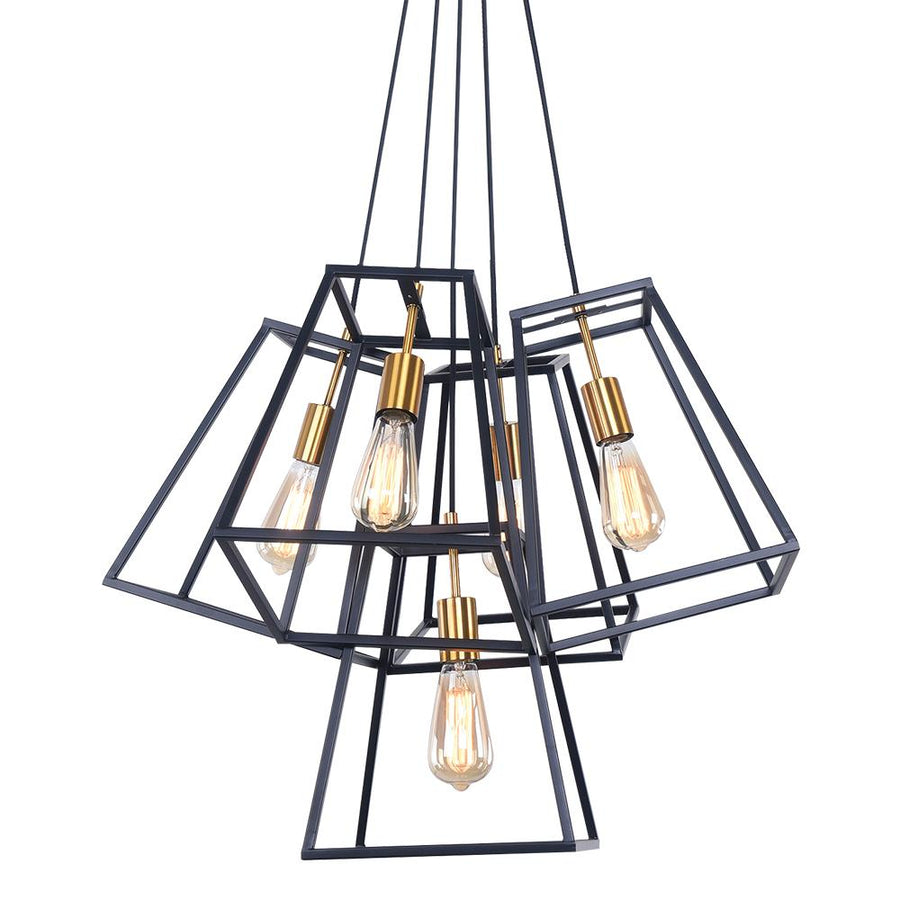 Farmhouze Lighting-Farmhouse Industrial Frame Cluster Ceiling Pendant-Pendant-Default Title-