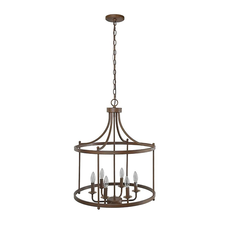 Farmhouze Lighting-Farmhouse Metal Drum Wireframe Pendant Light-Pendant-Default Title-