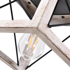 Farmhouze Lighting-Farmhouse Wood Lantern Single Pendant Light-Pendant-Brown-