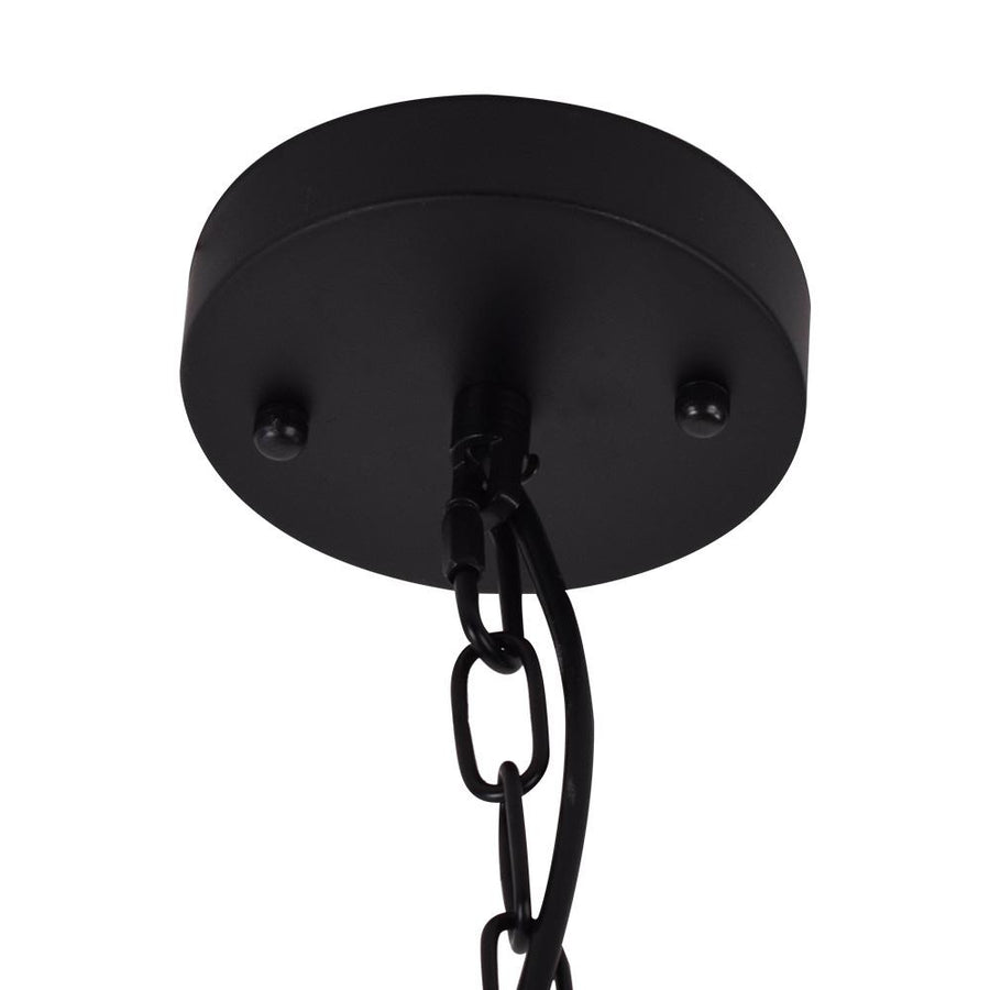 Farmhouze Lighting-Industrial Single Dome Pendant Light-Pendant-Black-