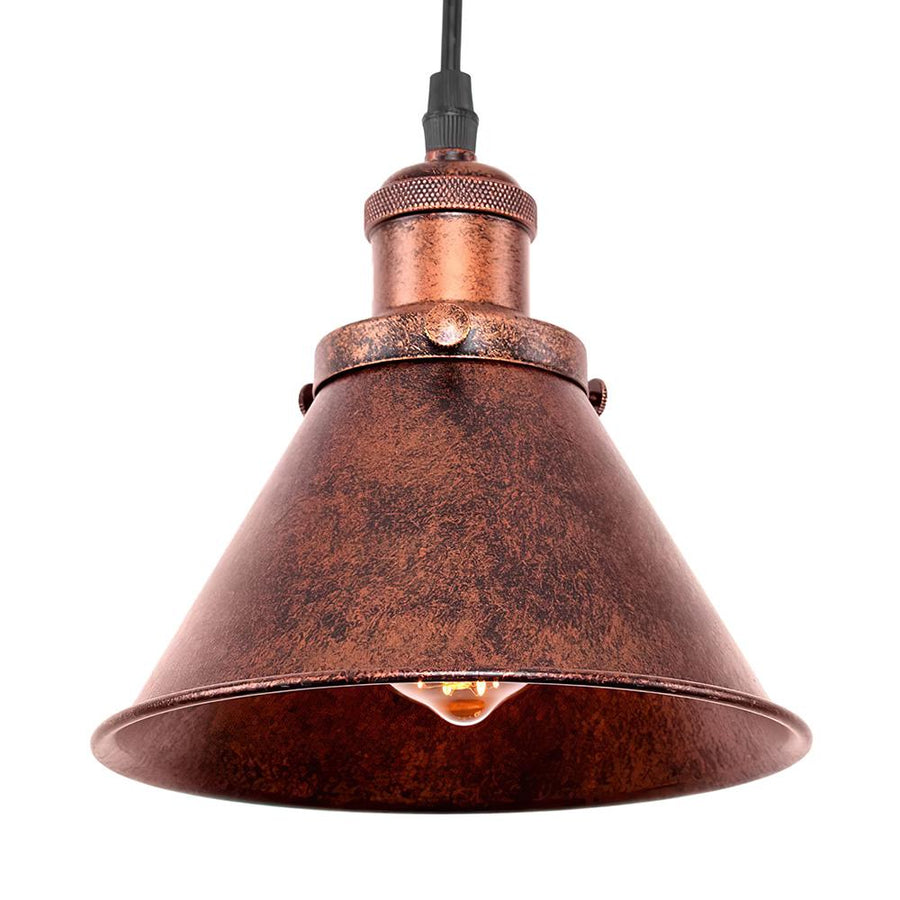 Farmhouze Lighting-Industrial Vintage Antique Copper Pendant Light-Pendant-Default Title-
