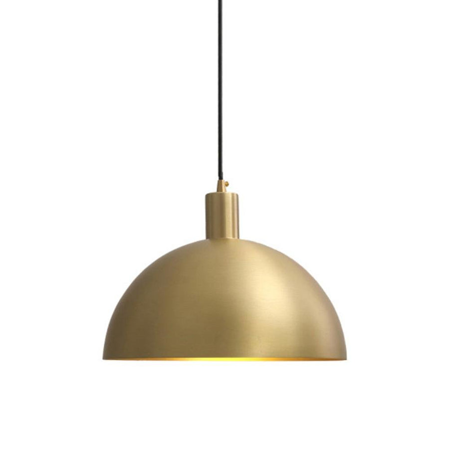 Farmhouze Lighting-Mid-century Single Light Brass Dome Pendant-Pendant-Default Title-