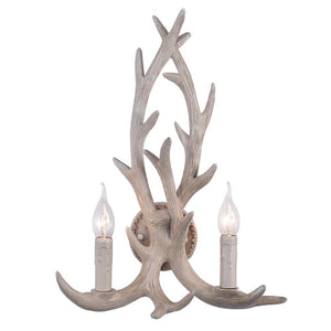 Farmhouze Lighting-Rustic Retro Antler Wooden Wall Sconce-Wall Sconce-Default Title-