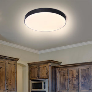 Farmhouze Lighting-Ultra-thin Round Flush Mount Ceiling Light-Ceiling Light-11"-Black